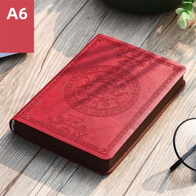 Vintage Leather Notebook | A6 Portable Diary and Journal for Daily Writing